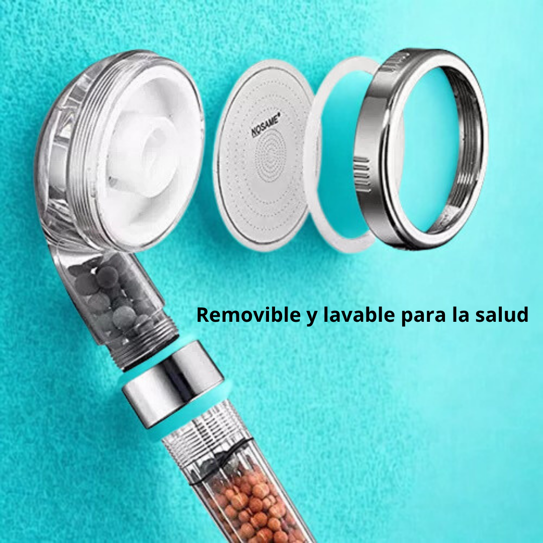 Cabezal de ducha iónico con 3 modos