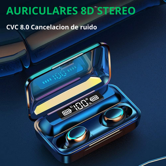 Auriculares inalámbricos deportivo control táctil con pantalla LED