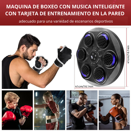 Máquina de boxeo inteligente modelo yk-003 + guante negro