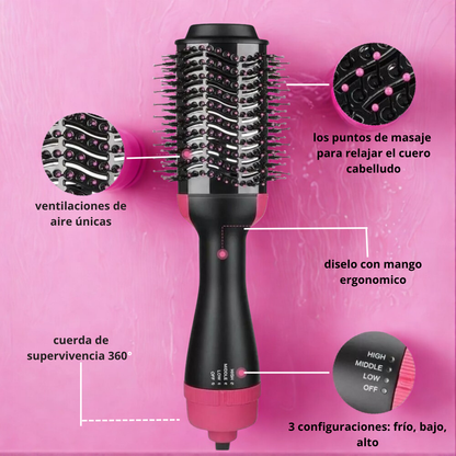 Cepillo Alisador 3 en 1